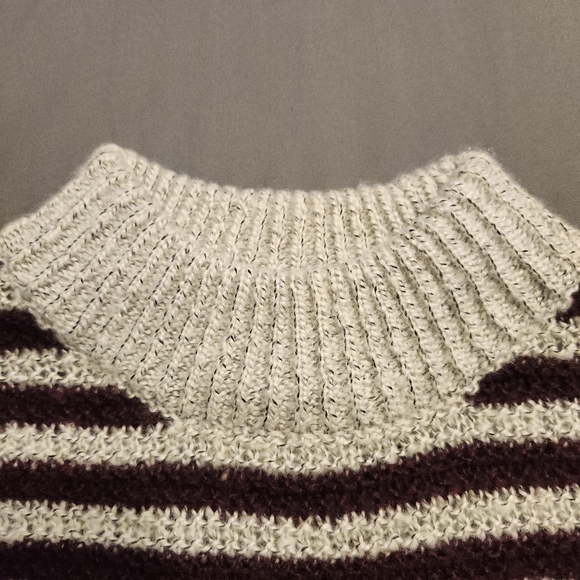 VOLCOM COLD DAZE SWEATER KNIT DRESS HEATHER GREY/WINE MOCKNECK WOMENS SZ S  EUC - Picture 10 of 14